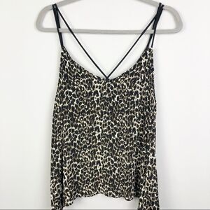 EIGHT SIXTY | Animal Print Leopard Strappy Top XL